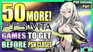 50 MORE! PS3 Vita & PSP digital games to get BEFORE PSN CLOSES (PSN Closing Part 2)