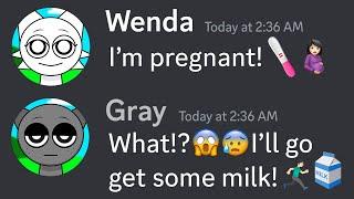 Wenda is PREGNANT! Gray is Gone... | If Incredibox Sprunki had a Discord Server