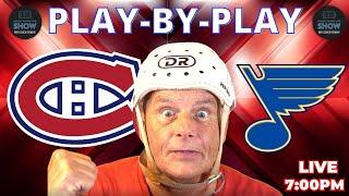 NHL GAME PLAY BY PLAY: BLUES VS CANADIENS