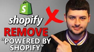 How to Remove "Powered By Shopify" From Your Store -Tutorial