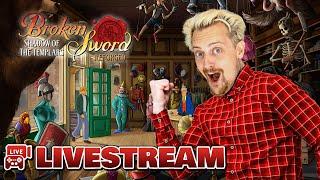  Live: "Broken Sword: The Shadow of the Templars - Reforged" 🪐 [MS-DOS Remaster] - [  Livestream ]