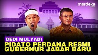 [FULL] Pidato Perdana Dedi Mulyadi Resmi Jadi Gubernur Jabar Terpilih 2025-2030 di KPU