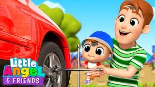 Daddy Is My Hero! | Little Angel And Friends Kid Songs