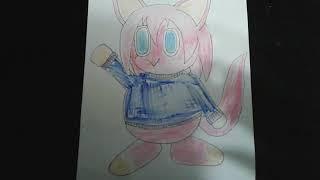 Drawing Of Brandy The Lycan as a Chao ( Brenna Okazaki )  #  Kawaii Brandy Chao