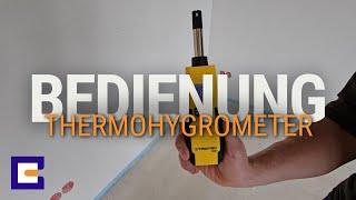 Bedienungsanleitung | Thermohygrometer | Bautrockner-Verleih Deutschland