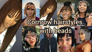 Breathtaking cornrow braids hairstyles with bangs | Cornrows styles 2025 | Cornrows braids hairstyle