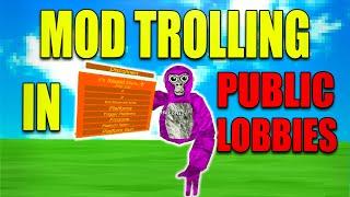 Trolling With MODS in Public Lobbies (Gorilla Tag)