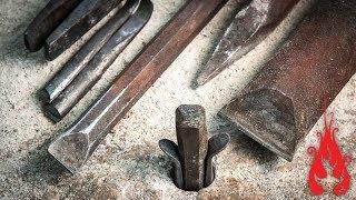 Blacksmithing - Forging tools for stone splitting