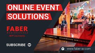 Online event solutions at the highest level with our studio's with interactive live audience