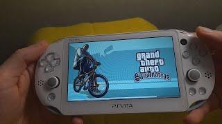 GTA Grand Theft Auto: San Andreas port on Sony PS Vita Slim Playstation Vita 3.65 Henkaku Enso