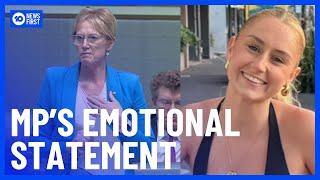 MP Reads Emotional Statement In Parliament On Melbourne Teen's Death | 10 News First