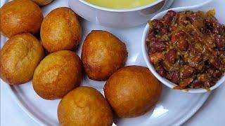 Beignets et Haricots frits  || Puff puff and beans. ##cameroun ##beignets  ##puff #africanfood