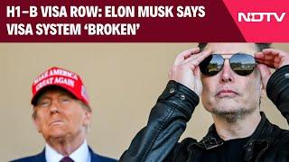 Elon Musk News | Elon Musk Says H-1B Visa System "Broken", Days After "Will Go To War" Promise