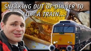 Can I sneak out of dinner with friends to film a train?