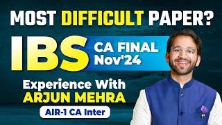 This Paper was the toughest paper of CA Final Nov'24 | ICAI | CA Final