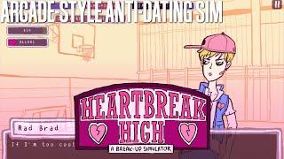 Arcade-Style Anti-Dating Sim - Heartbreak High: A Break-Up Simulator (All Endings) [Let's Play]