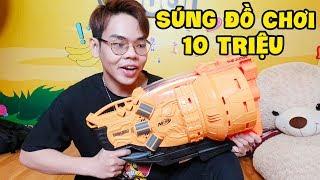 DÙNG 10 TRIỆU MUA SÚNG NERF GUN CHƠI THỬ (Oops Banana)