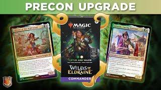 “Virtue and Valor” Wilds of Eldraine Precon Upgrade Guide | The Command Zone 556 | MTG EDH Magic