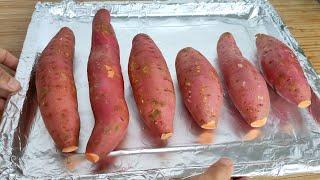 烤箱烤红薯，直接烤就错了，教你一招，香甜软糯，比买的还好吃Roasted Sweet Potatoes