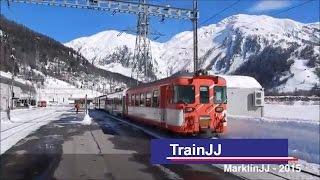 Trainride Goschenen-Andermat-Brig | Matterhorn Gotthard Bahn | MGB | Glacier Express route | TrainJJ