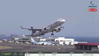 Stunning Azores Airlines Takeoff, Airbus A321-253NX to New York