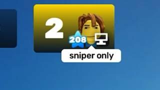 When your opponent says Sniper only in Roblox Rivals