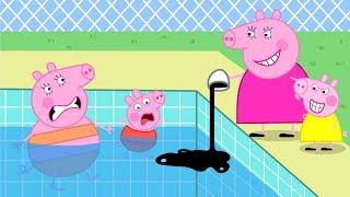 OMG...What's going on at Peppa's swimming pool? | Peppa Pig Funny Animation