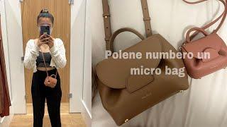 polene numero un micro bag | review, what fits, try on, nano comparison