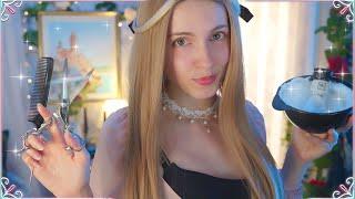 ASMR | ROYAL BARBER with your FIANCÉE the Princess  Become the Future King!  Fantasy Romance 