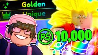 Spending $10,000 ROBUX To Become OVERPOWERED!! In Anime Realms Roblox