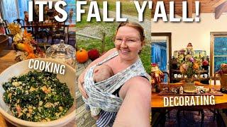 FALL VLOG | decorating for autumn, recipes & home repair projects