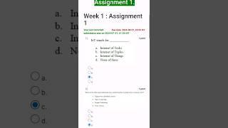 Introduction to internet of things nptel week 1 assignment answer july 2024 |nptel iot answer week 1
