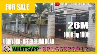 HOUSE FOR SALE AT UGBIYOKO OFF EKEHUAN ROAD IN BENIN CITY EDO STATE NIGERIA