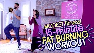 15-minute Family Fat Burn! | Modest Muslim Weight Loss Workout