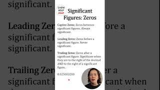 Significant Figures: Zeros