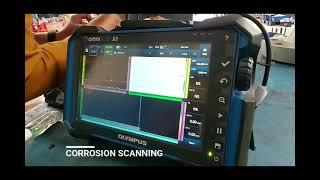 Phase Array Ultrasonic Testing with Dual Array Corrosion Scanning