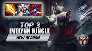 Wild Rift Evelynn TOP 3 jungle - S14 rank game + build