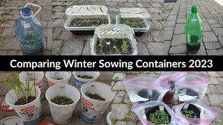 2023 Winter Sowing Container Comparison | Winter Sowing Reveal May 2023 | Native Plants Toronto, ON