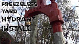 How To Install a Freeze Proof Yard Hydrant