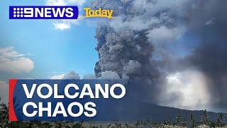 Bali flights grounded as Indonesian volcano unleashes ash clouds | 9 News Australia