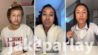 Makeup Tutorial Tiktok Compilation - GRWM  ( Get Ready With Me ) ️(Skincare, Makeup, Outfits) 748