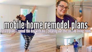 FUTURE MOBILE HOME PROJECT PLANS | spend the whole day with me | double wide mobile home living