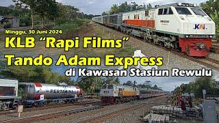 Berburu Kereta Luar Biasa (KLB) Tando Adam Express "Rapi Films" di Stasiun Rewulu Bantul