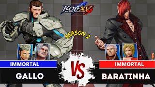 KOFXVGALLO (Maxima/Rugal/Goenitz) vs BARATINHA (Yashiro/Blue Mary/Iori)Ranked Match - 08/24