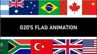 G20 Flag Animation