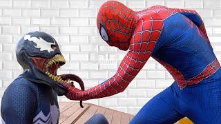 SPIDER-MAN, HULK & DEADPOOL VS VENOM IN REAL LIFE