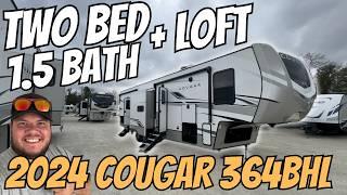 2024 Cougar 364BHL | Two Bed, 1.5 Bath Home on Wheels!