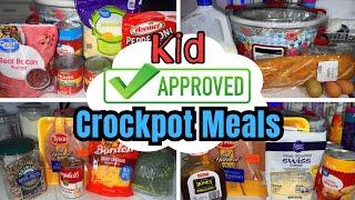 Easy Crockpot Meals That Are Kid Approved  || Budget Family Recipes