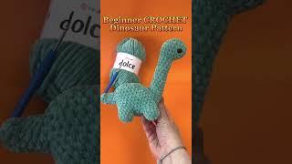 Beginner CROCHET Dinosaur Pattern. PDF Amigurumi Dinosaur Patern