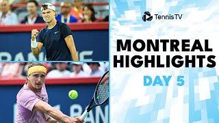 Sinner In Action; Zverev Faces Rune | Montreal 2024 Day 5 Highlights